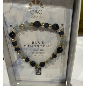 Blue Sandstone Bracelet